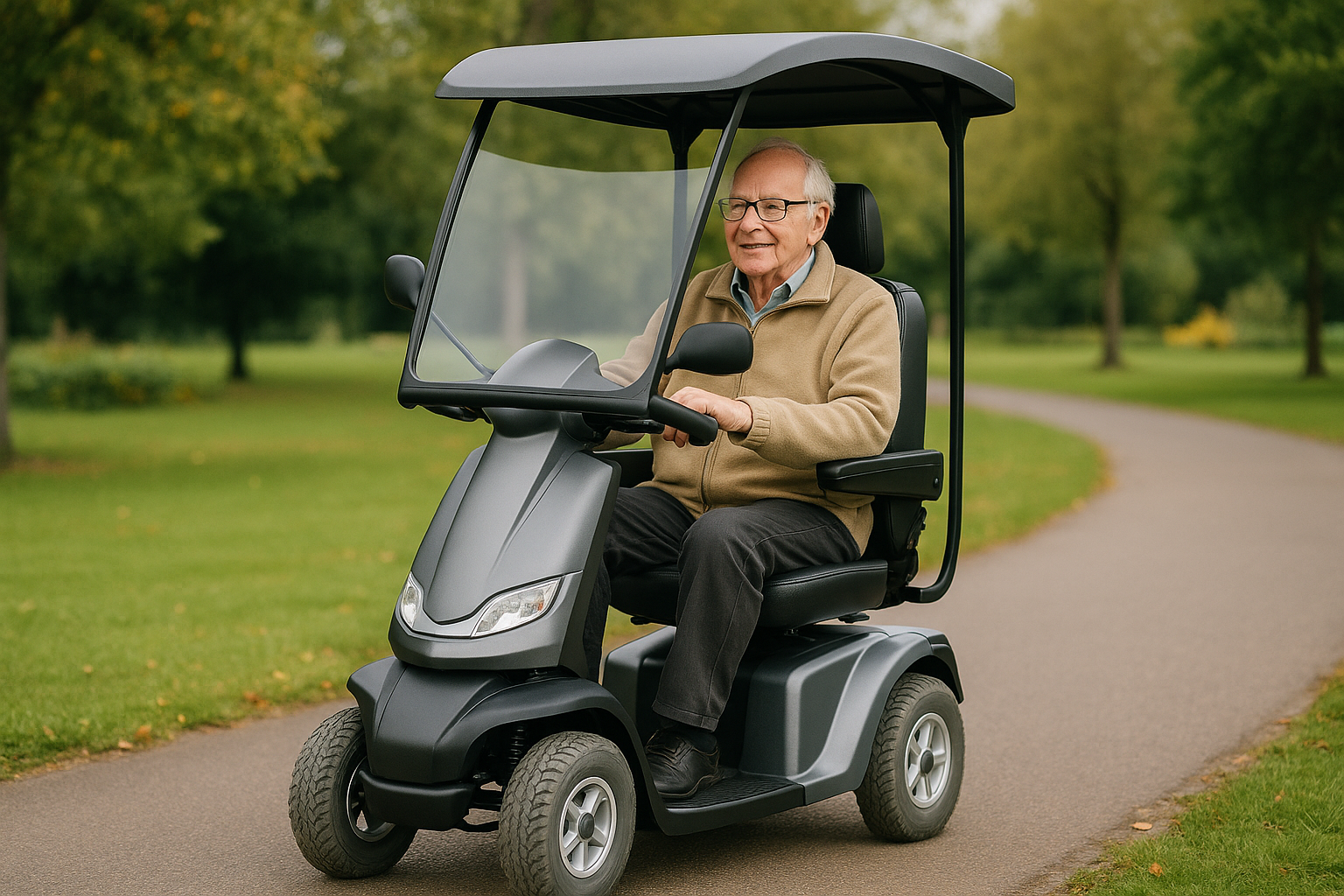 Seniorenmobile mit Dach