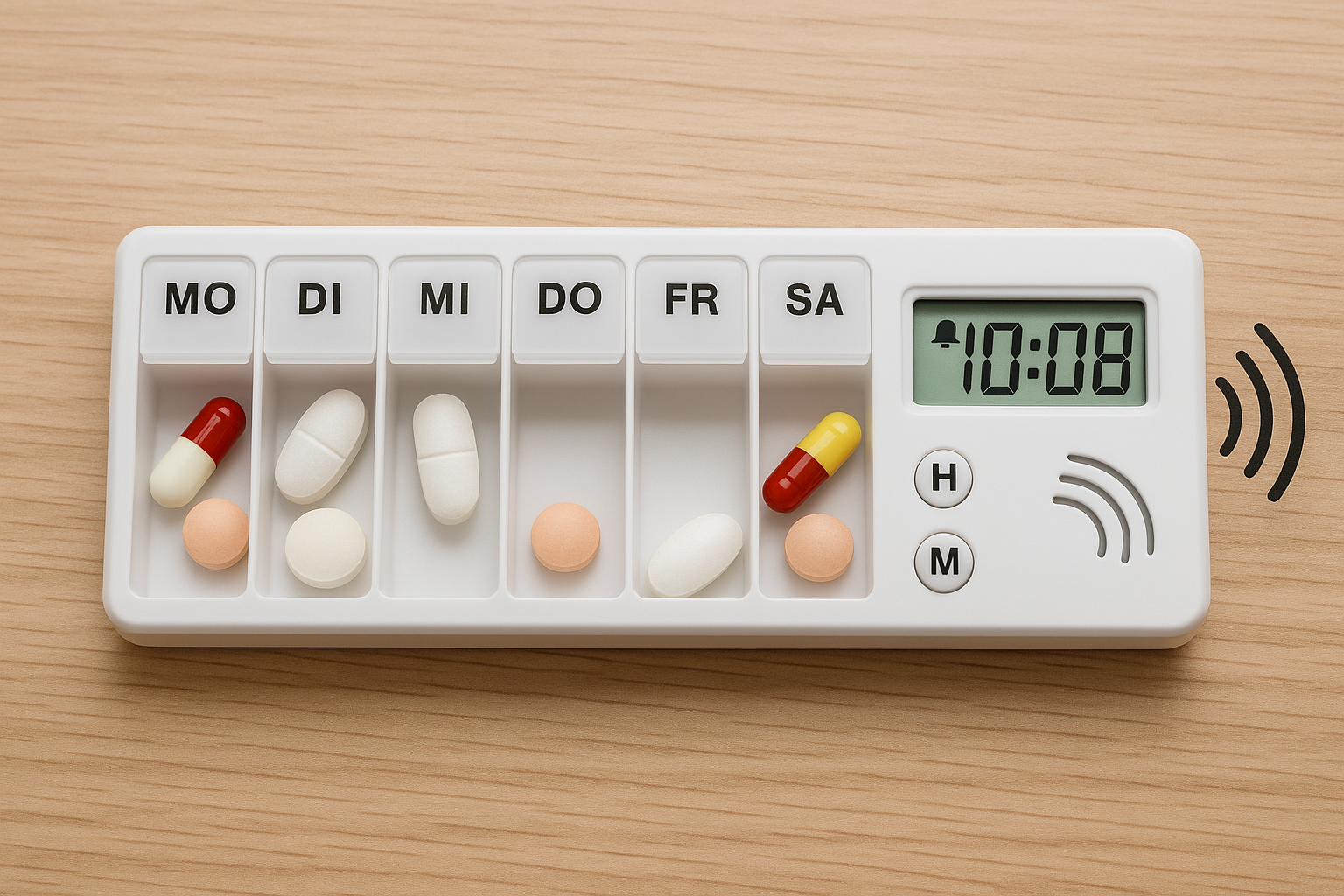 Tablettendosierer mit Alarm